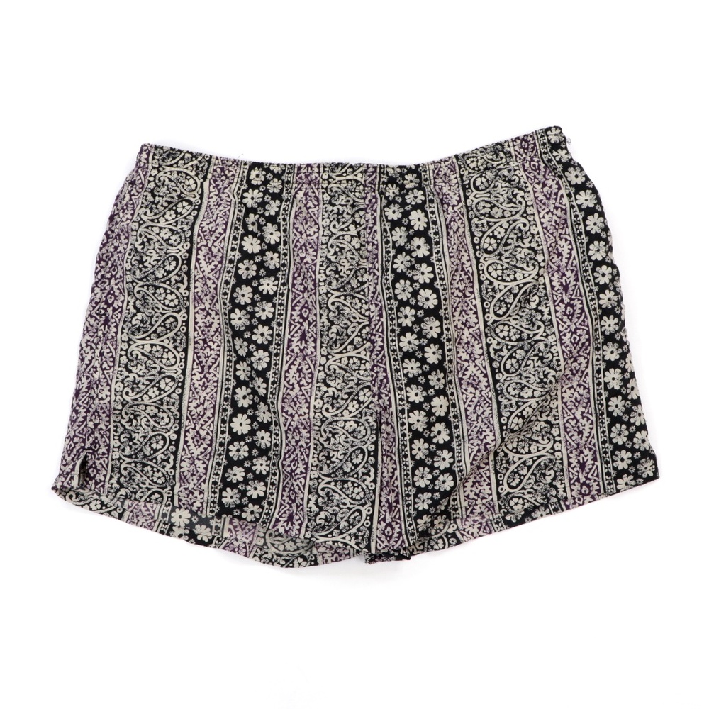 Vintage 90s Streetwear Paisley Floral Swim Trunks